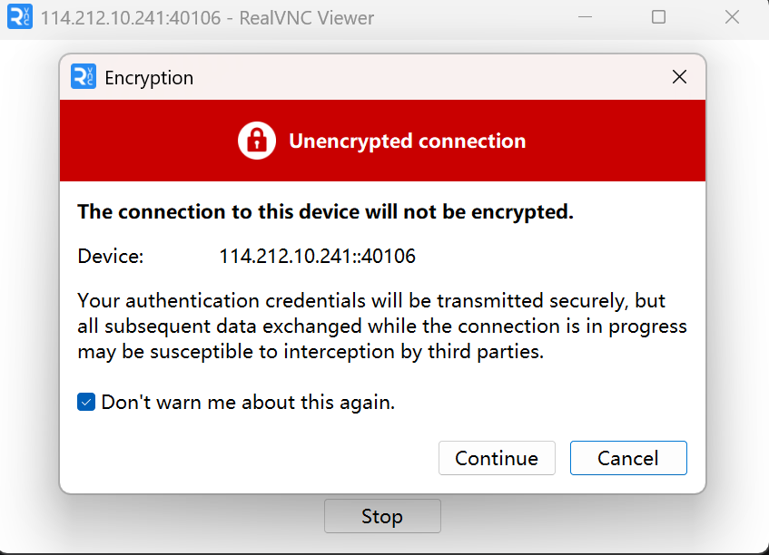 连接VNC